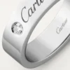 Fede nuziale C De Cartier – Platino, diamanti – Cartier