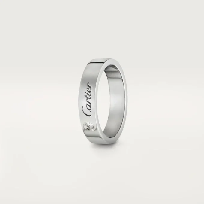 Fede nuziale C De Cartier – Platino, diamanti – Cartier