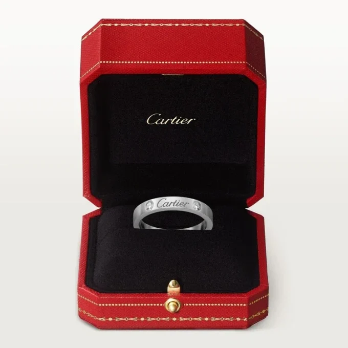 Fede nuziale C De Cartier – Platino, diamanti – Cartier