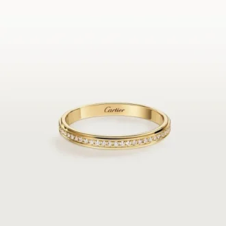Fede nuziale Cartier D’amour, larghezza 2,3 mm, pavé