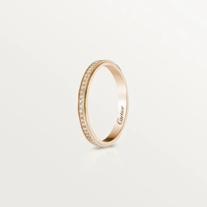 Fede nuziale Cartier D’amour – Oro rosa, diamanti – Cartier