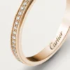 Fede nuziale Cartier D’amour – Oro rosa, diamanti – Cartier