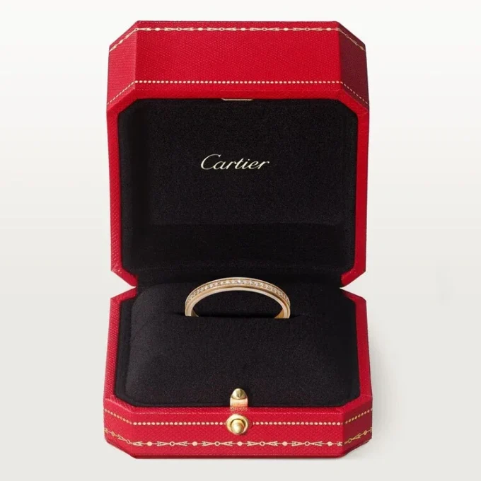 Fede nuziale Cartier D’amour – Oro rosa, diamanti – Cartier