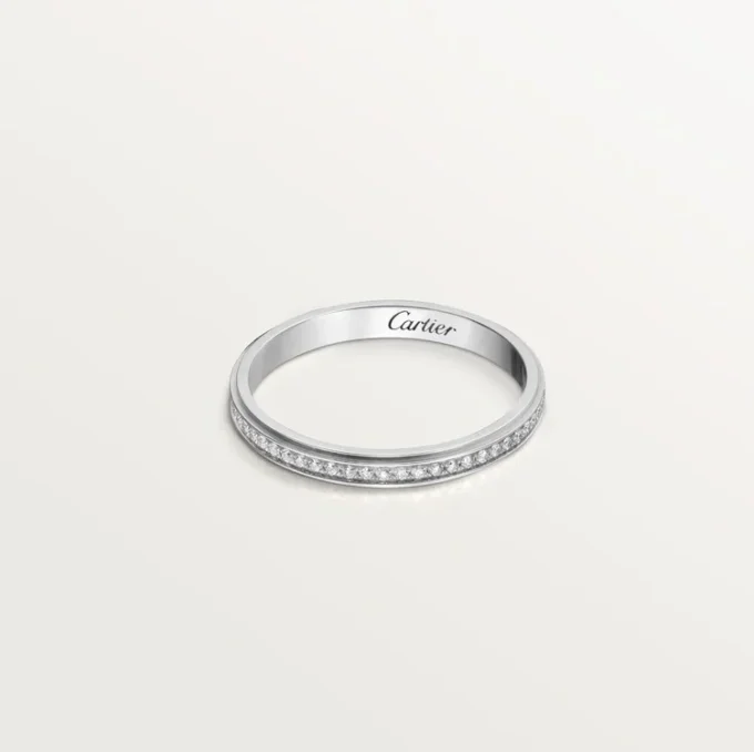 Fede nuziale Cartier D’amour – Platino, diamanti – Cartier