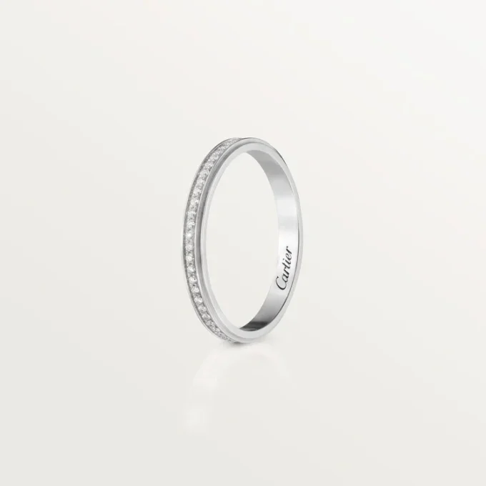 Fede nuziale Cartier D’amour – Platino, diamanti – Cartier