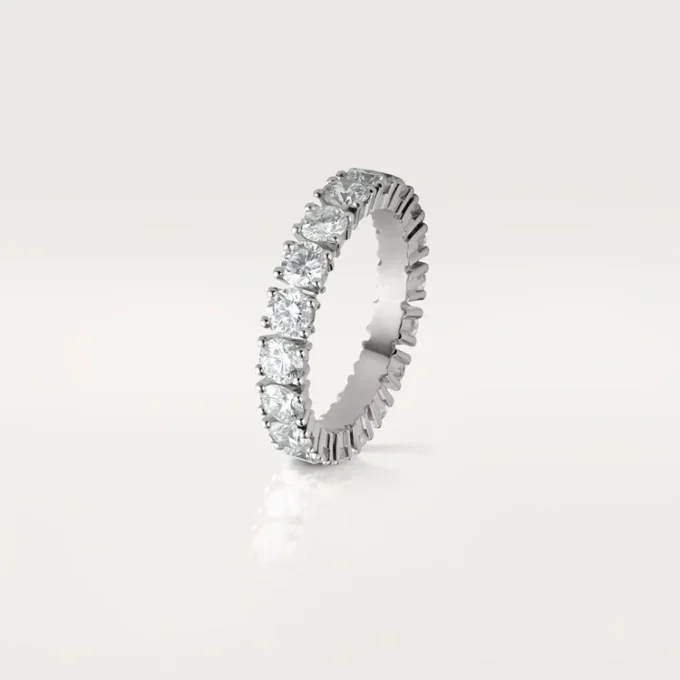 Fede nuziale Cartier Destinee, larghezza 4,1 mm, pavé