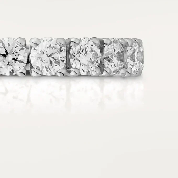 Fede nuziale Cartier Destinee, larghezza 4,1 mm, pavé