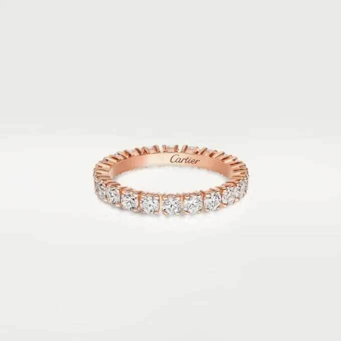 Fede nuziale Cartier Destinee – Oro rosa, diamanti – Cartier