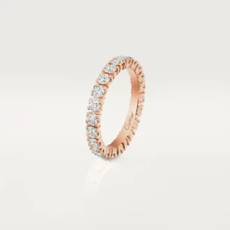 Fede nuziale Cartier Destinee – Oro rosa, diamanti – Cartier