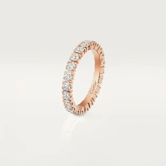 Fede nuziale Cartier Destinee – Oro rosa, diamanti – Cartier