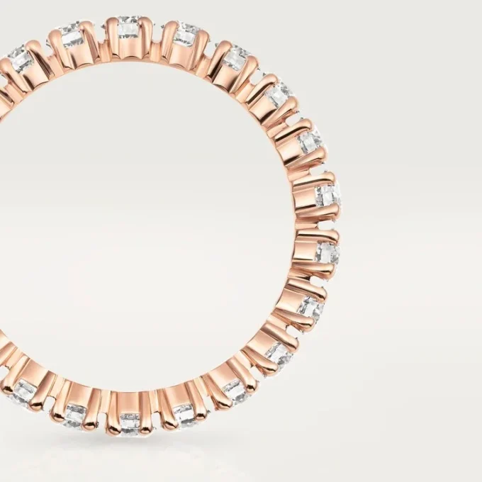 Fede nuziale Cartier Destinee – Oro rosa, diamanti – Cartier