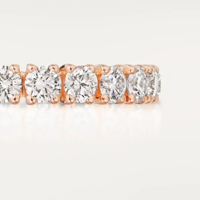 Fede nuziale Cartier Destinee – Oro rosa, diamanti – Cartier