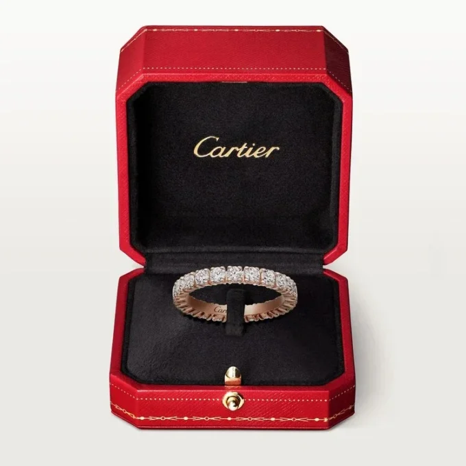 Fede nuziale Cartier Destinee – Oro rosa, diamanti – Cartier