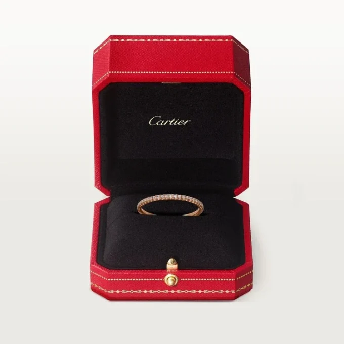 Fede nuziale Etincelle De Cartier, larghezza 1,5 mm, pavé