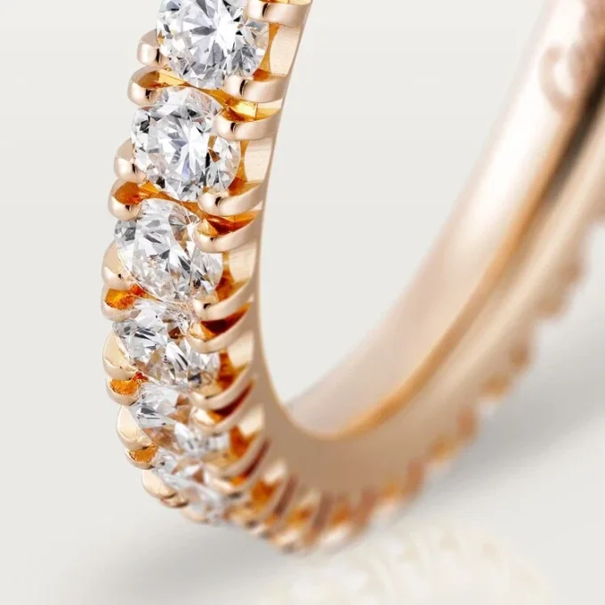 Fede nuziale Etincelle De Cartier, larghezza 2,6 mm, pavé