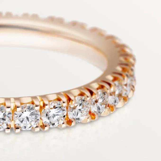 Fede nuziale Etincelle De Cartier, larghezza 2,6 mm, pavé