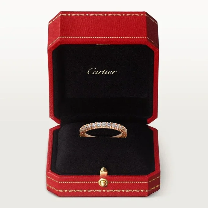 Fede nuziale Etincelle De Cartier, larghezza 2,6 mm, pavé