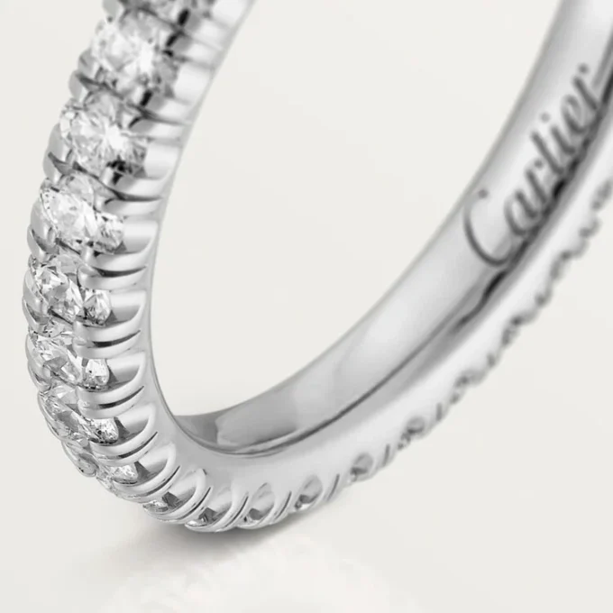 Fede nuziale Etincelle De Cartier – Oro bianco, diamanti – Cartier