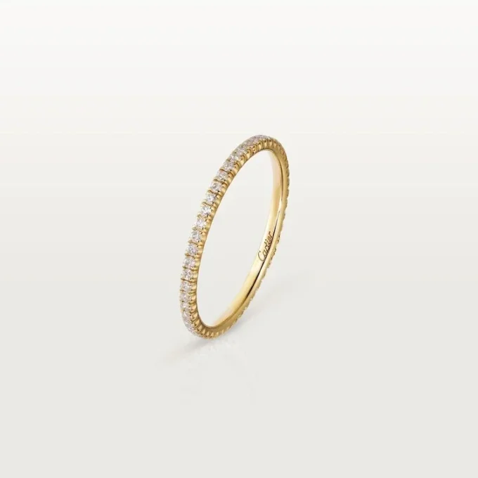 Fede nuziale Etincelle De Cartier – Oro giallo, diamanti – Cartier