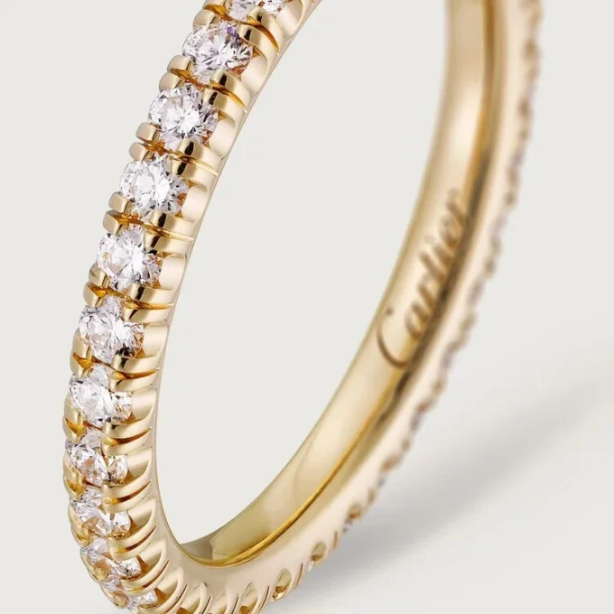 Fede nuziale Etincelle De Cartier – Oro giallo, diamanti – Cartier