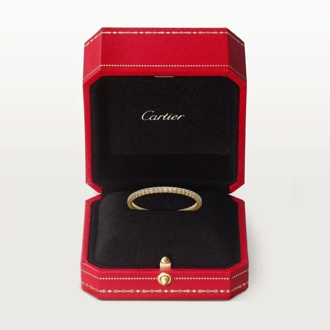 Fede nuziale Etincelle De Cartier – Oro giallo, diamanti – Cartier