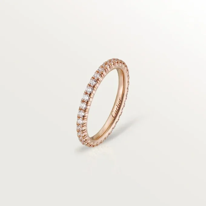 Fede nuziale Etincelle De Cartier – Oro rosa, diamanti – Cartier
