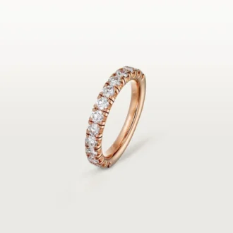 Fede nuziale Etincelle De Cartier – Oro rosa, diamanti – Cartier