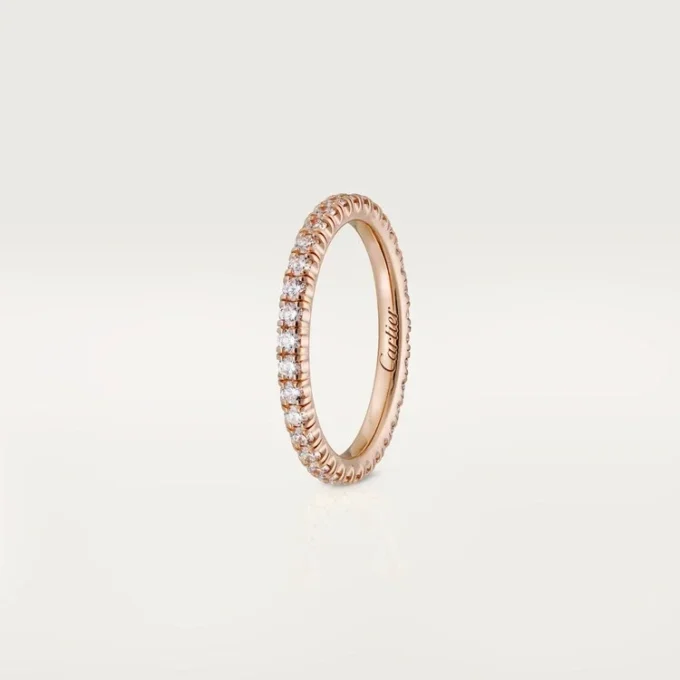 Fede nuziale Etincelle De Cartier – Oro rosa, diamanti – Cartier