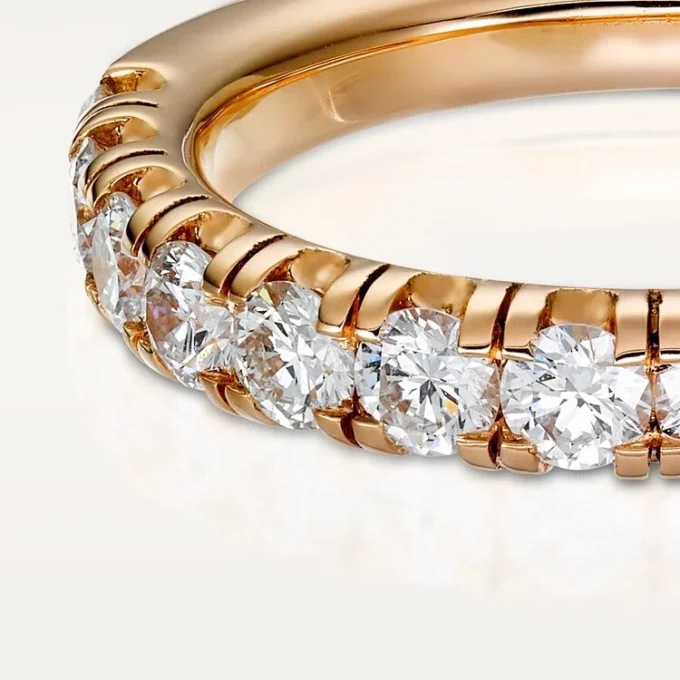 Fede nuziale Etincelle De Cartier – Oro rosa, diamanti – Cartier