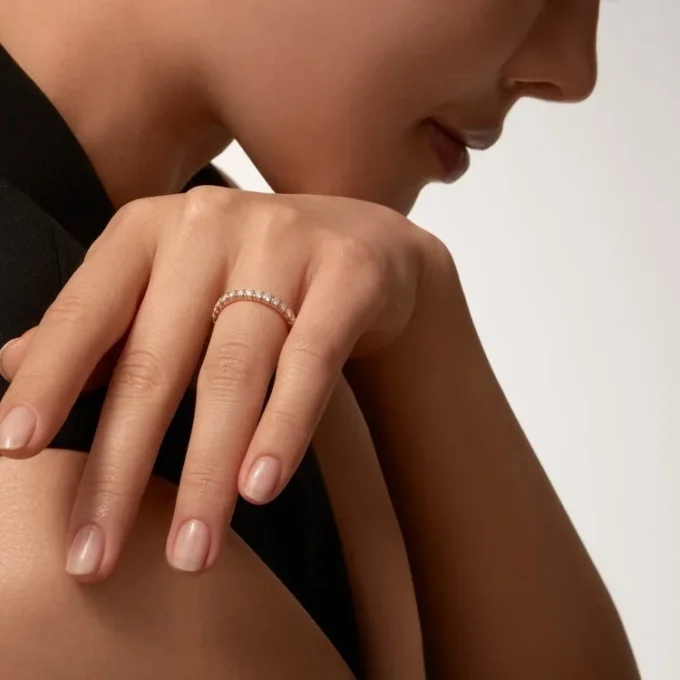 Fede nuziale Etincelle De Cartier – Oro rosa, diamanti – Cartier