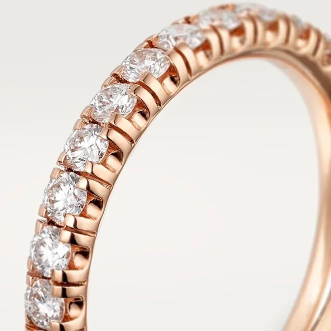 Fede nuziale Etincelle De Cartier – Oro rosa, diamanti – Cartier