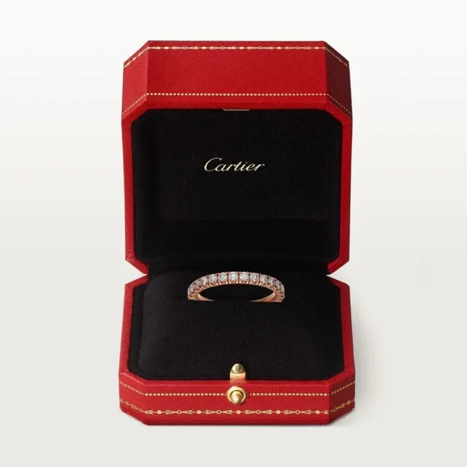 Fede nuziale Etincelle De Cartier – Oro rosa, diamanti – Cartier