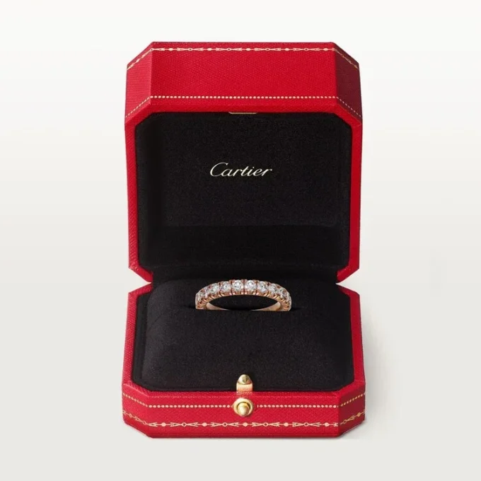 Fede nuziale Etincelle De Cartier – Oro rosa, diamanti – Cartier