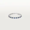 Fede nuziale Etincelle De Cartier – Platino, zaffiri, diamanti – Cartier