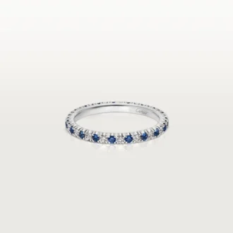 Fede nuziale Etincelle De Cartier – Platino, zaffiri, diamanti – Cartier