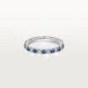 Fede nuziale Etincelle De Cartier – Platino, zaffiri, diamanti – Cartier