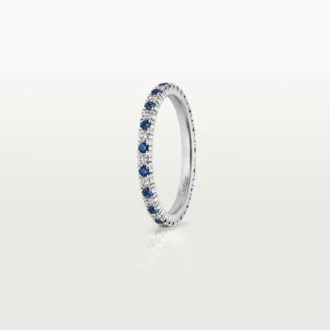 Fede nuziale Etincelle De Cartier – Platino, zaffiri, diamanti – Cartier