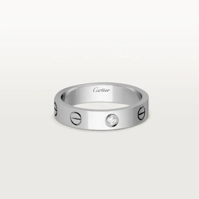 Fede nuziale Love, 1 diamante – Oro bianco, Diamante – Cartier