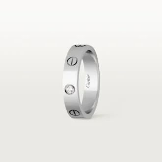 Fede nuziale Love, 1 diamante – Oro bianco, Diamante – Cartier