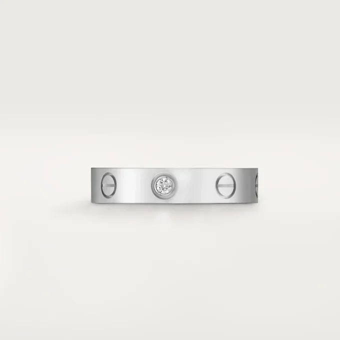 Fede nuziale Love, 1 diamante – Oro bianco, Diamante – Cartier