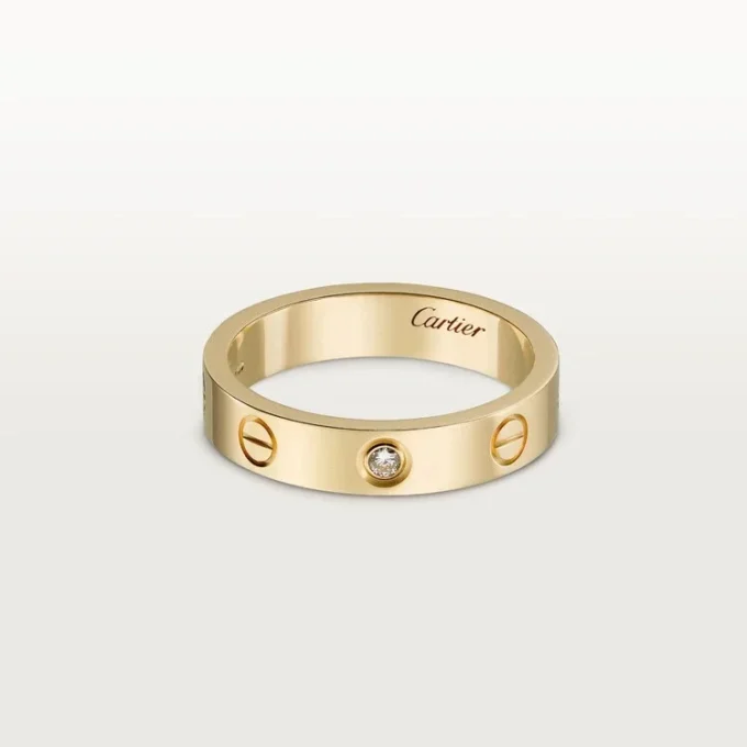 Fede nuziale Love, 1 diamante – Oro giallo, Diamante – Cartier