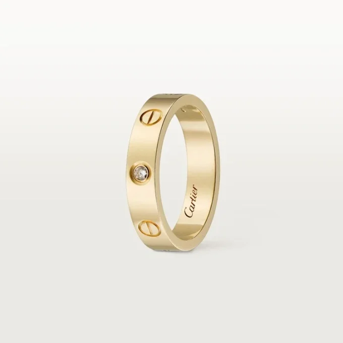 Fede nuziale Love, 1 diamante – Oro giallo, Diamante – Cartier