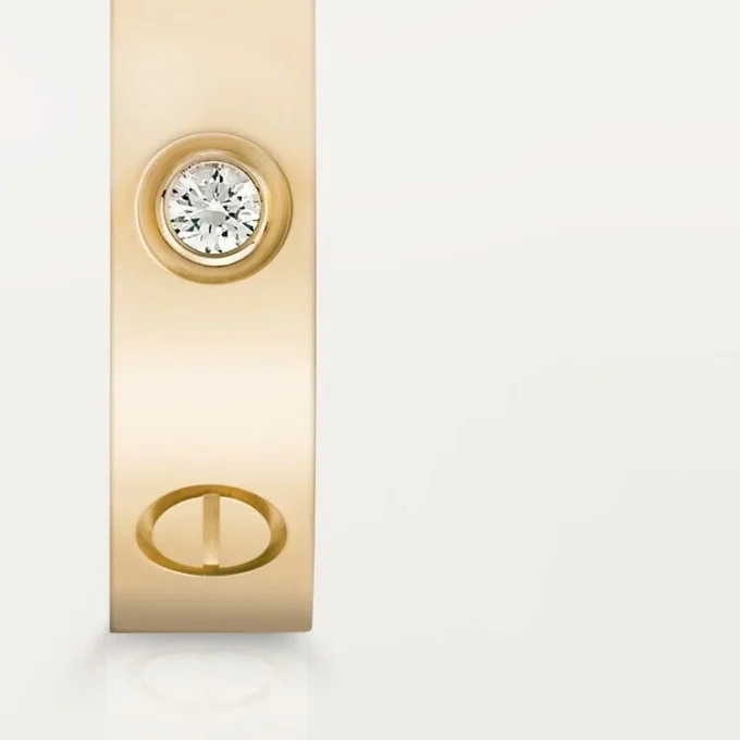 Fede nuziale Love, 1 diamante – Oro giallo, Diamante – Cartier