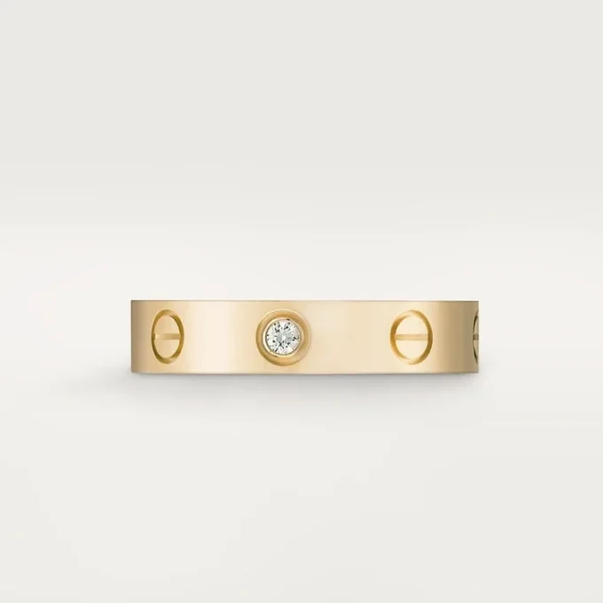 Fede nuziale Love, 1 diamante – Oro giallo, Diamante – Cartier