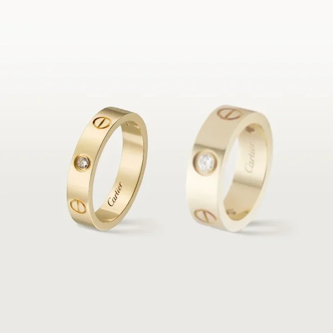 Fede nuziale Love, 1 diamante – Oro giallo, Diamante – Cartier