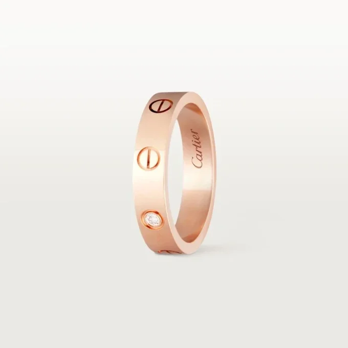 Fede nuziale Love, 1 diamante – Oro rosa, Diamante – Cartier