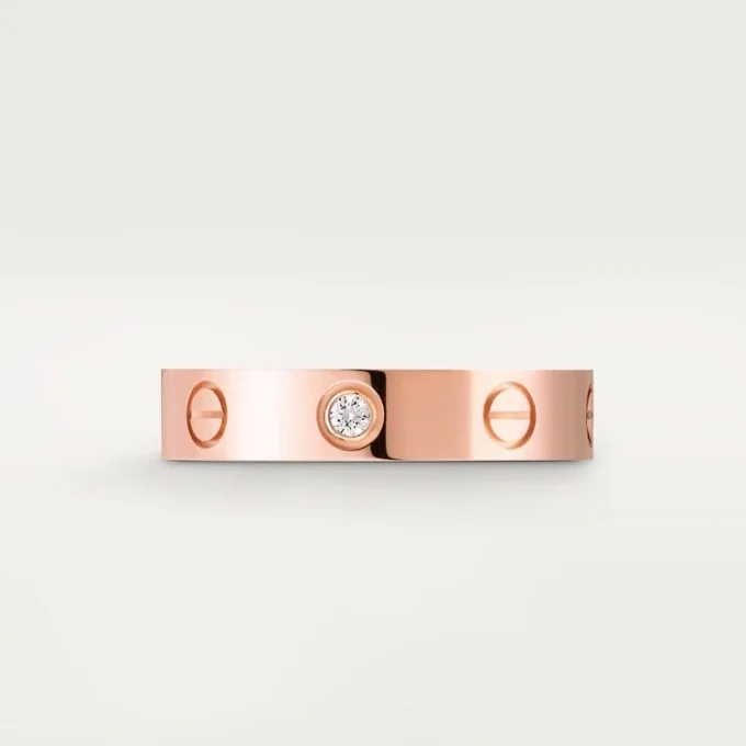 Fede nuziale Love, 1 diamante – Oro rosa, Diamante – Cartier