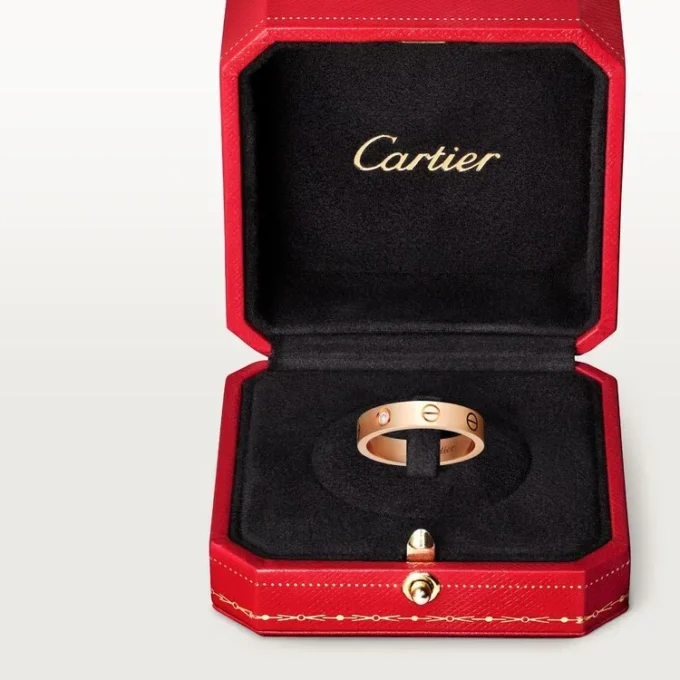 Fede nuziale Love, 1 diamante – Oro rosa, Diamante – Cartier
