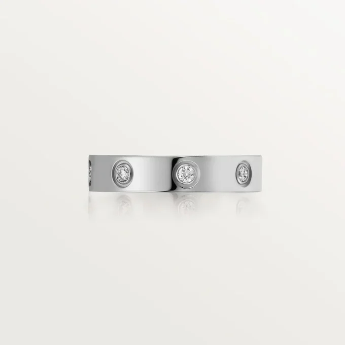 Fede nuziale Love, 8 diamanti – Oro bianco, Diamanti – Cartier