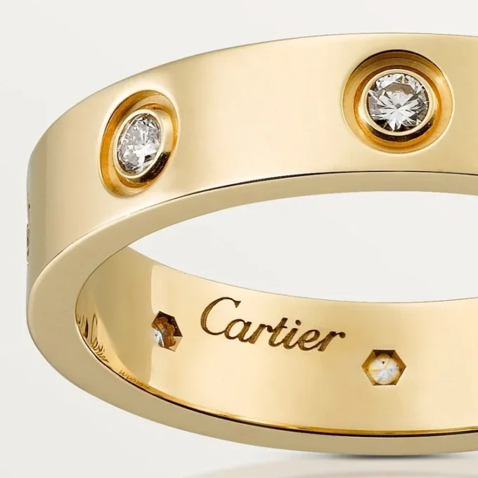 Fede nuziale Love, 8 diamanti – Oro giallo, Diamanti – Cartier
